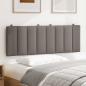 Preview: Kopfteil-Kissen Taupe 120 cm Stoff