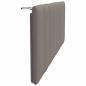 Preview: Kopfteil-Kissen Taupe 120 cm Stoff