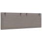 Preview: Kopfteil-Kissen Taupe 120 cm Stoff