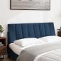 Preview: Kopfteil-Kissen Blau 120 cm Stoff