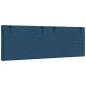 Preview: Kopfteil-Kissen Blau 120 cm Stoff