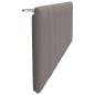 Preview: Kopfteil-Kissen Taupe 160 cm Stoff
