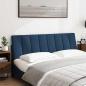 Preview: Kopfteil-Kissen Blau 160 cm Stoff