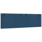 Preview: Kopfteil-Kissen Blau 160 cm Stoff