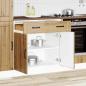 Preview: ARDEBO.de - Küchen-Unterschrank Lucca Artisan-Eiche Holzwerkstoff