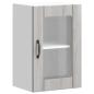 Preview: Küchen-Hängeschrank mit Glastür Lucca Grau Sonoma