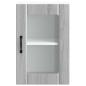 Preview: Küchen-Hängeschrank mit Glastür Lucca Grau Sonoma