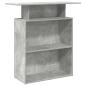Preview: Empfangstheke Betongrau 100x40x104 cm Holzwerkstoff