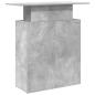 Preview: Empfangstheke Betongrau 100x40x104 cm Holzwerkstoff