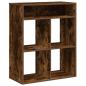 Preview: Bücherregal Räuchereiche 66x31x80 cm Holzwerkstoff