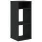 Preview: Bücherregal Schwarz 34x31x80 cm Holzwerkstoff