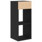 Preview: Bücherregal Schwarz 34x31x80 cm Holzwerkstoff