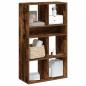 Preview: ARDEBO.de - Bücherregal Räuchereiche 66x31x112 cm Holzwerkstoff