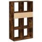 Preview: Bücherregal Räuchereiche 66x31x112 cm Holzwerkstoff