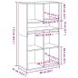 Preview: Bücherregal Räuchereiche 66x31x112 cm Holzwerkstoff