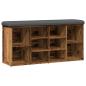Preview: Schuhbank Altholz-Optik 102x32x50 cm Holzwerkstoff