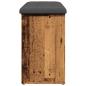 Preview: Schuhbank Altholz-Optik 102x32x50 cm Holzwerkstoff