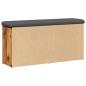 Preview: Schuhbank Altholz-Optik 102x32x50 cm Holzwerkstoff