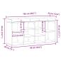 Preview: Schuhbank Altholz-Optik 102x32x50 cm Holzwerkstoff