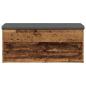 Preview: Sitzbank mit Stauraum Altholz-Optik 102x42x45 cm Holzwerkstoff