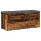 Preview: Sitzbank mit Stauraum Altholz-Optik 102x42x45 cm Holzwerkstoff