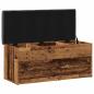 Preview: Sitzbank mit Stauraum Altholz-Optik 102x42x45 cm Holzwerkstoff