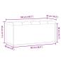 Preview: Sitzbank mit Stauraum Altholz-Optik 102x42x45 cm Holzwerkstoff
