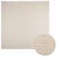 Preview: ARDEBO.de - Teppich ZIZUR Creme 240x240 cm Jute-Optik Indoor und Outdoor