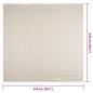 Preview: Teppich ZIZUR Creme 240x240 cm Jute-Optik Indoor und Outdoor