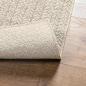 Preview: Teppich ZIZUR Creme 80x200 cm Jute-Optik Indoor und Outdoor