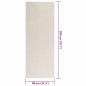 Preview: Teppich ZIZUR Creme 80x200 cm Jute-Optik Indoor und Outdoor