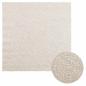 Preview: ARDEBO.de - Teppich ZIZUR Creme 120x120 cm Jute-Optik Indoor und Outdoor
