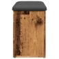 Preview: Schuhbank Altholz-Optik 82x32x45,5 cm Holzwerkstoff