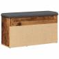 Preview: Schuhbank Altholz-Optik 82x32x45,5 cm Holzwerkstoff