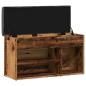 Preview: Schuhbank Altholz-Optik 82x32x45,5 cm Holzwerkstoff