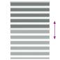 Preview: ARDEBO.de - Zebra Jalousie Dunkelgrau 105x150 cm Stoffbreite 100,9 cm