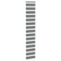 Preview: Zebra Jalousie Dunkelgrau 45x230cm Stoffbreite 40,9cm Polyester