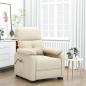Preview: ARDEBO.de - Massagesessel Elektrisch Creme Stoff