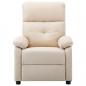 Preview: Massagesessel Elektrisch Creme Stoff