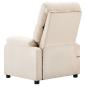 Preview: Massagesessel Elektrisch Creme Stoff
