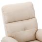 Preview: Massagesessel Elektrisch Creme Stoff