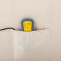 Preview: Massagesessel Elektrisch Creme Stoff