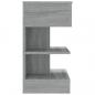 Preview: Nachttische 2 Stk. Grau Sonoma 40x35x65 cm Holzwerkstoff