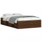 Preview: Bettgestell Braun Eichen-Optik 120x190 cm
