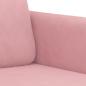 Preview: 2-Sitzer-Sofa Rosa 120 cm Samt