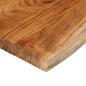 Preview: Tischplatte 110x40x3,8cm Rechteckig Massivholz Akazie Baumkante
