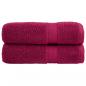 Preview: ARDEBO.de - Premium-Badetücher SOLUND 2 Stk. Bordeaux 100x150cm 600 g/m²