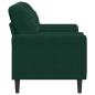 Preview: 2-Sitzer-Sofa mit Zierkissen Dunkelgrün 140 cm Samt