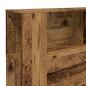 Preview: Kopfteil mit Ablagen Altholz-Optik 180x18,5x102,5 cm