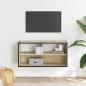 Preview: TV-Schrank Sonoma-Eiche 80x31x39,5 cm Holzwerkstoff und Metall